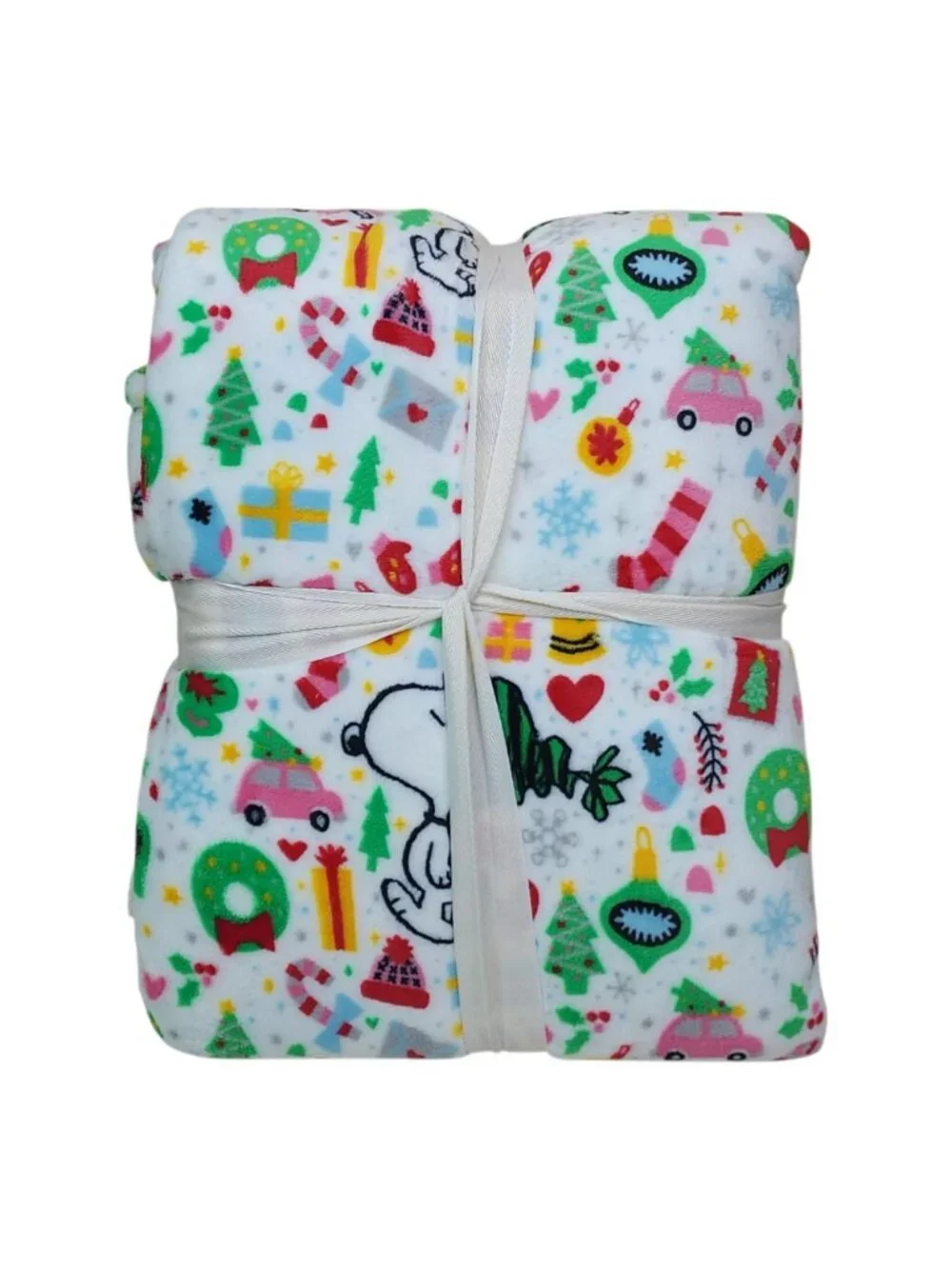 Peanuts Snoopy Plush Blanket By Berkshire Full/Queen Soft Holiday Print